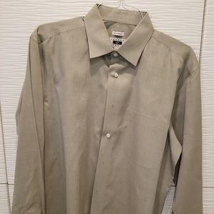 JOSEPH ABBOUND GREY MENS DRESS SHIRT (& plus tie)